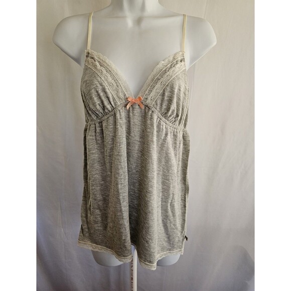 Gilligan & O'Malley Tank Women's Top Sleepwear Shirt Heather Gray Size Medium - Picture 1 of 7